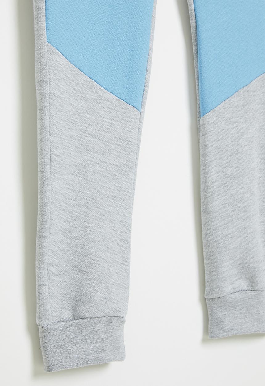 Pop Candy - Colour blocked  jogger- grey 