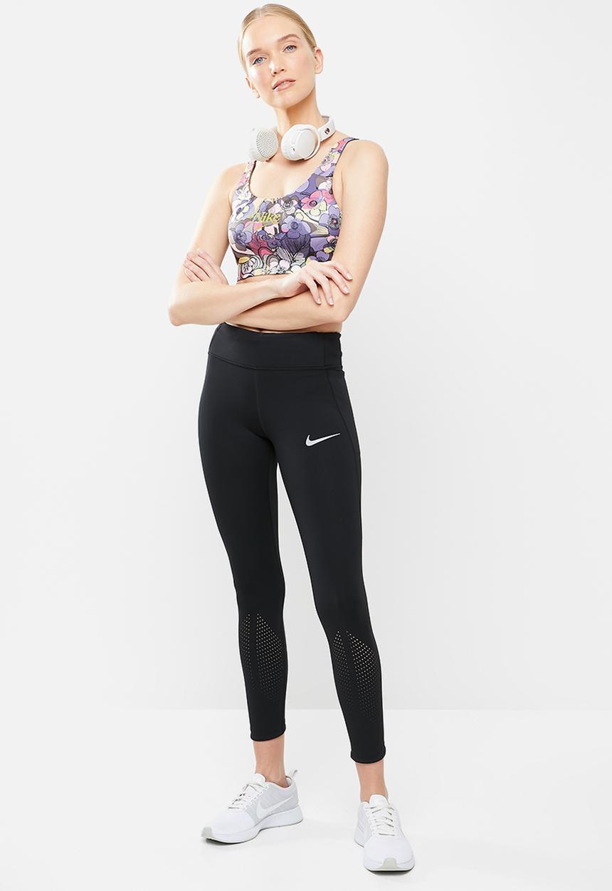 Nike - Nk swoosh strpy floral bra - multi