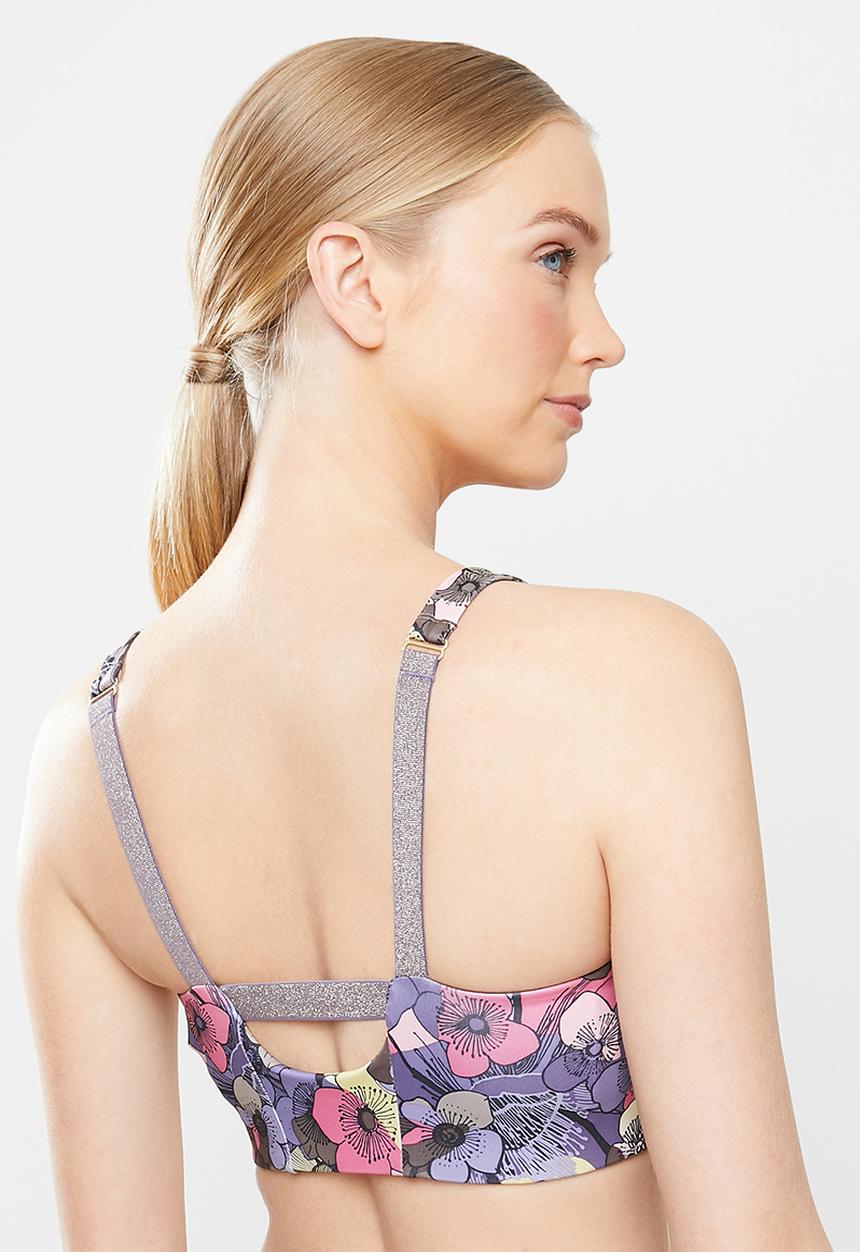 Nike - Nk swoosh strpy floral bra - multi