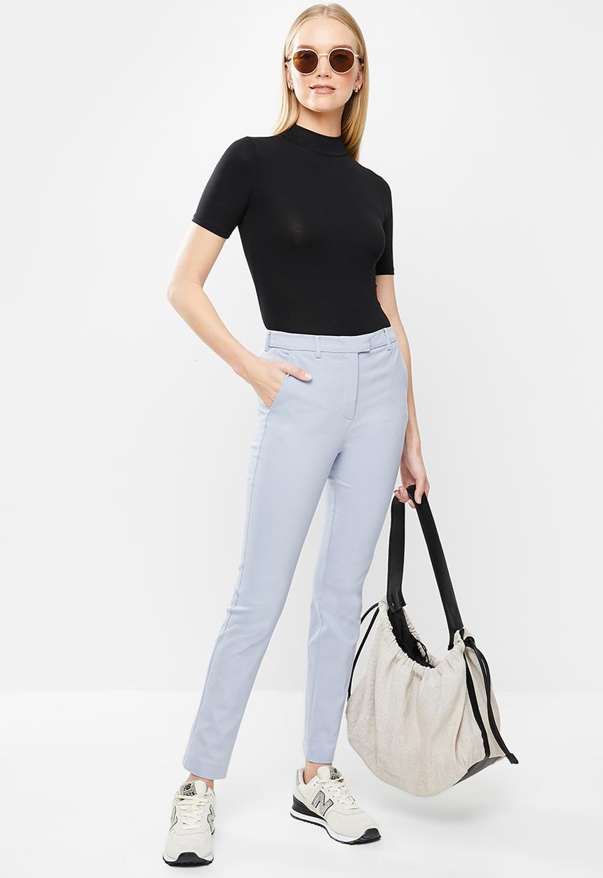 MANGO - Trousers cola - light blue