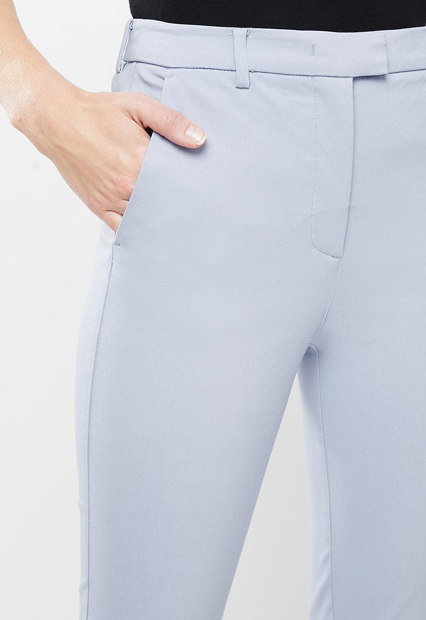 MANGO - Trousers cola - light blue