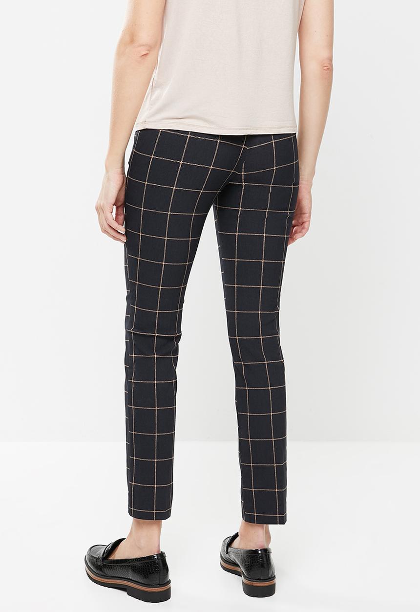 MANGO - Trousers cola - navy