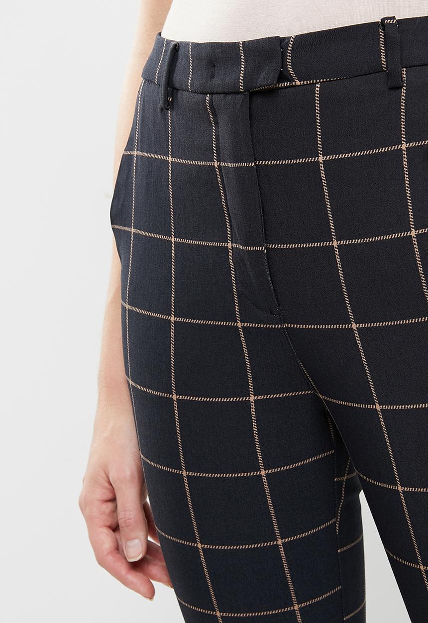 MANGO - Trousers cola - navy