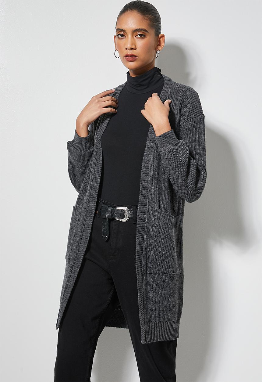 Superbalist - Blouson  sleeve cardigan - steel grey