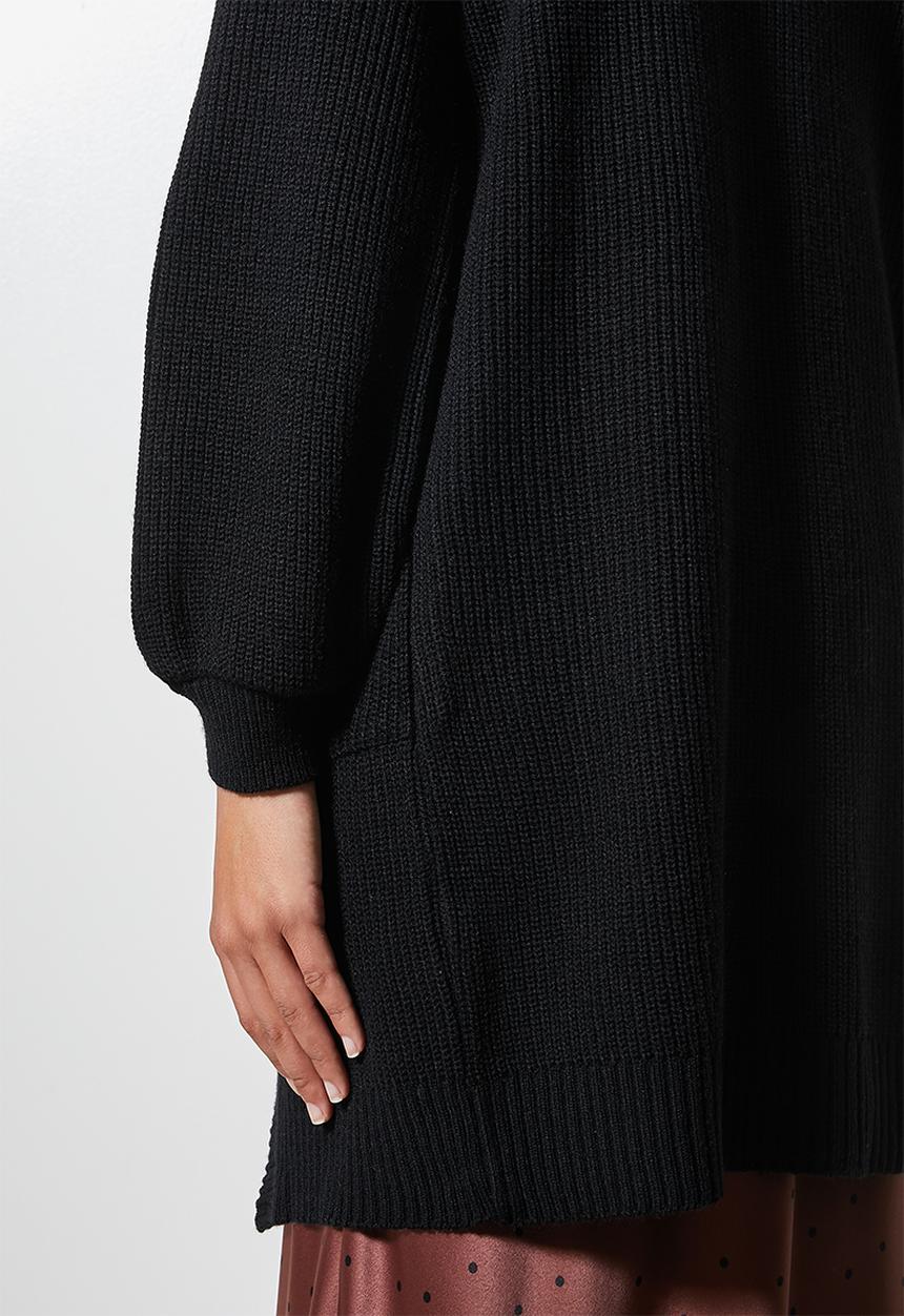 Superbalist - Blouson sleeve cardigan - black