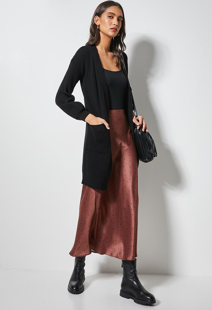 Superbalist - Blouson sleeve cardigan - black