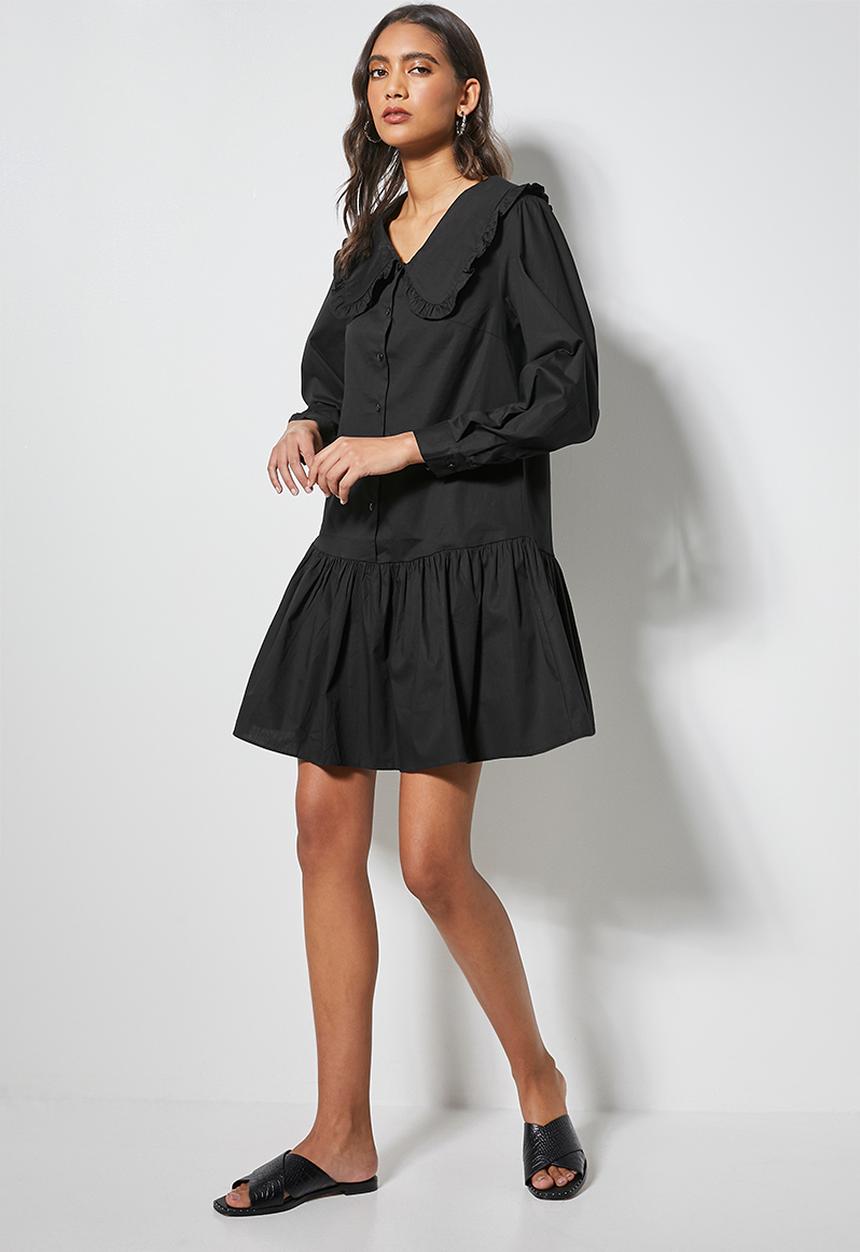 Superbalist - Peterpan collar dress - black