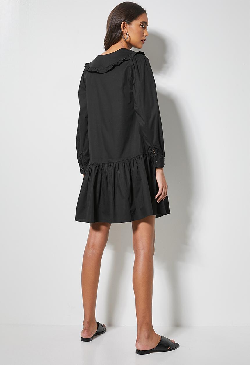 Superbalist - Peterpan collar dress - black