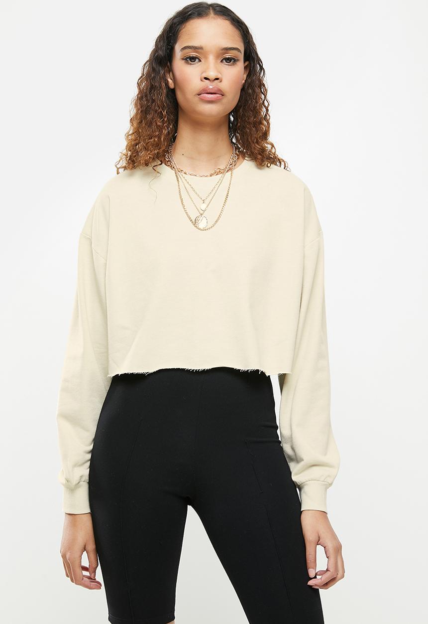 Blake - Cropped sweater- crÈme brulee