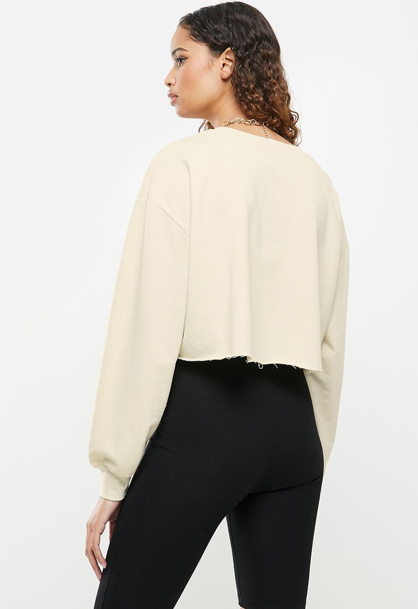 Blake - Cropped sweater- crÈme brulee