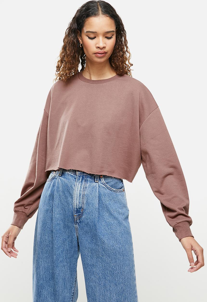 Blake - Cropped sweater - cognac