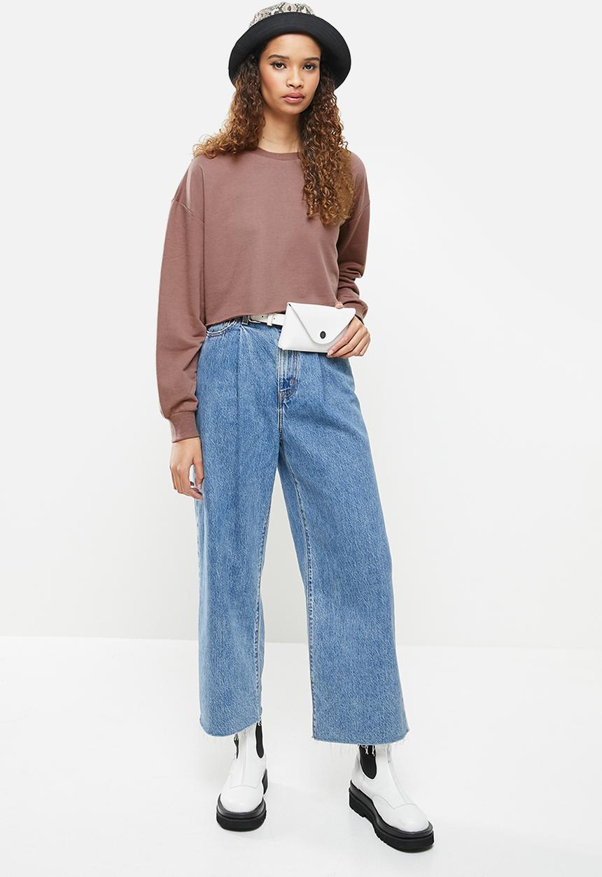 Blake - Cropped sweater - cognac