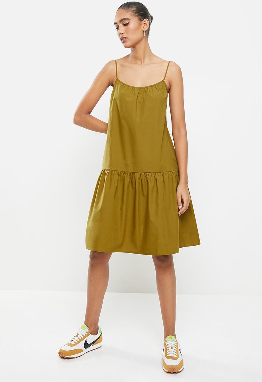 MANGO - Dress pillu - dark yellow