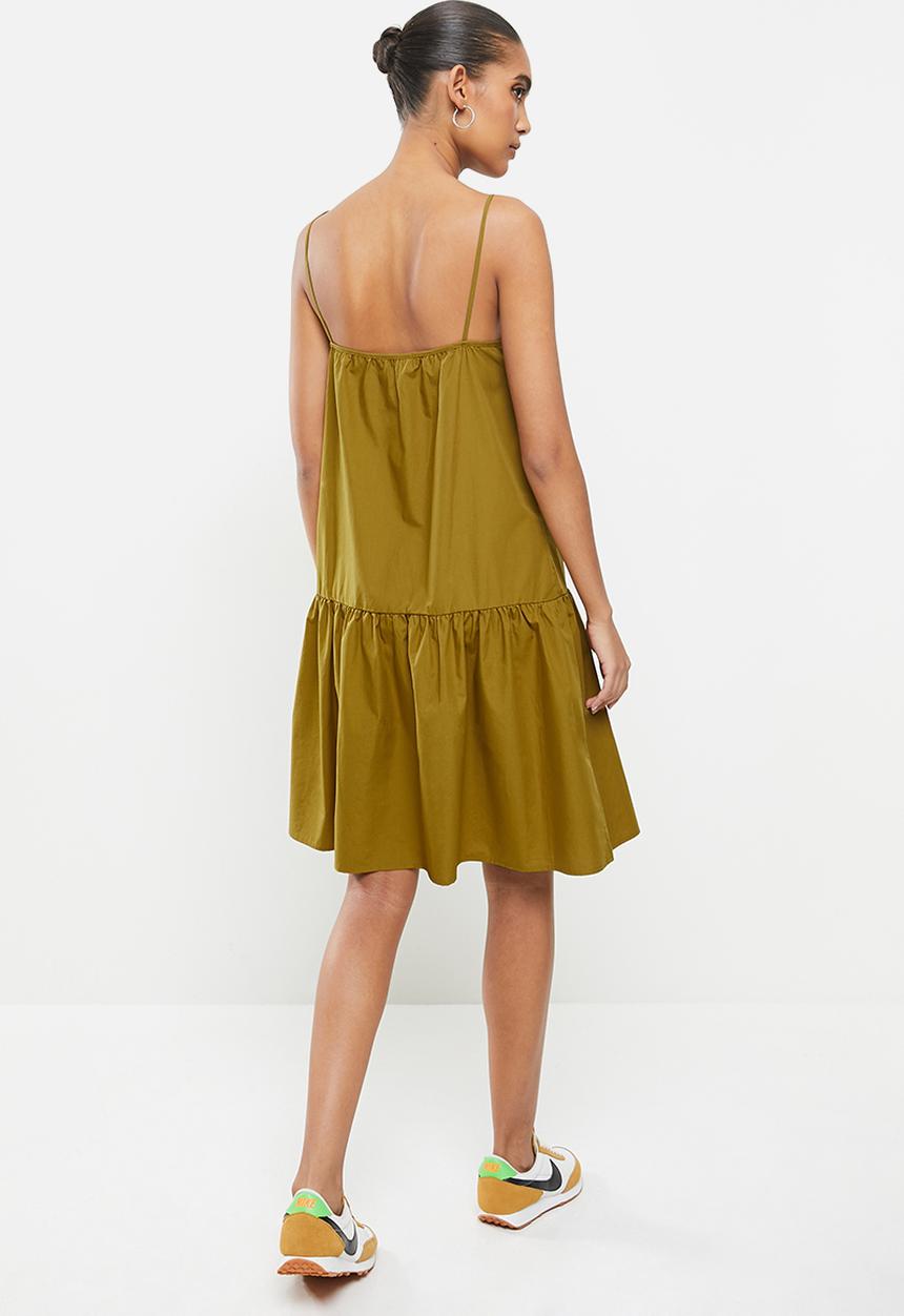 MANGO - Dress pillu - dark yellow