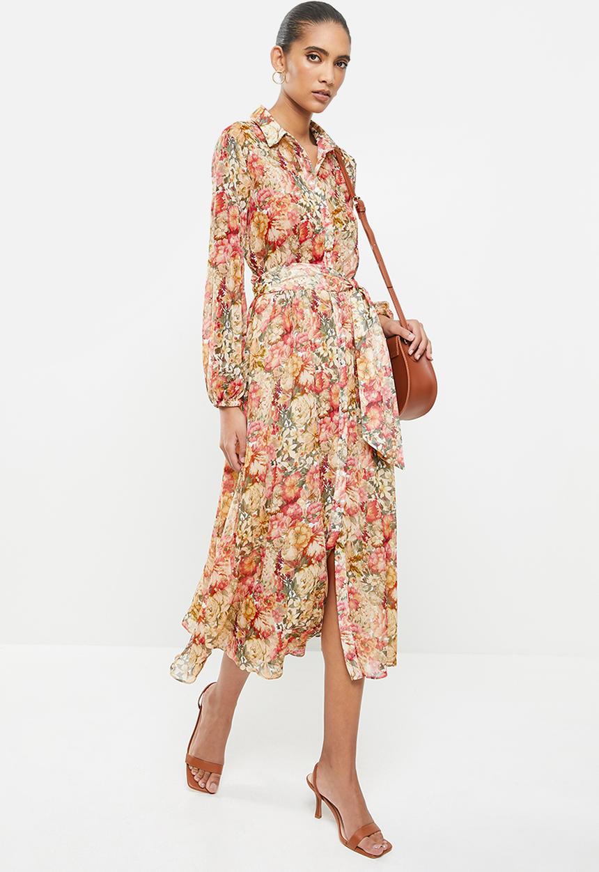 MANGO - Dress pinkie - multi