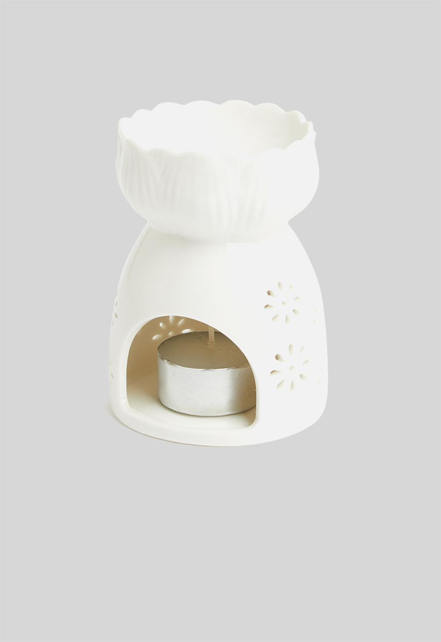 Amanda Jayne - Star ceramic oil burner - white