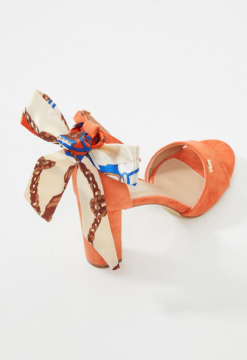 Plum - January heel - dark orange