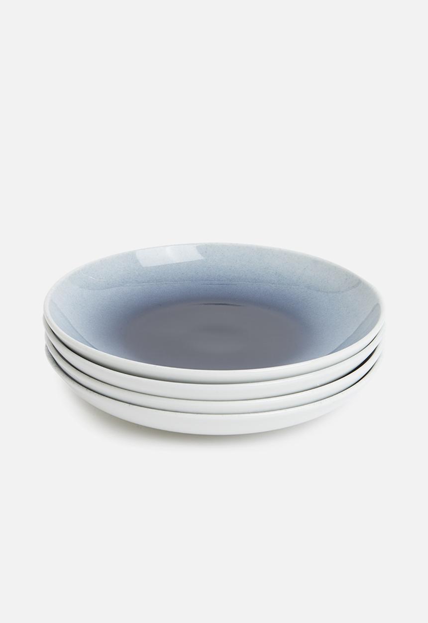 Galateo - Ombre cobalt side plate set of 4-cobalt blue 