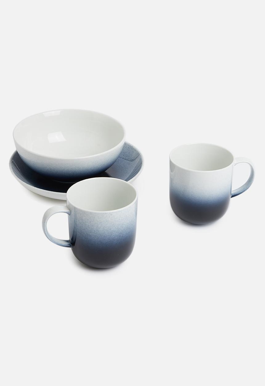 Galateo - Ombre mug set of 4-cobalt blue