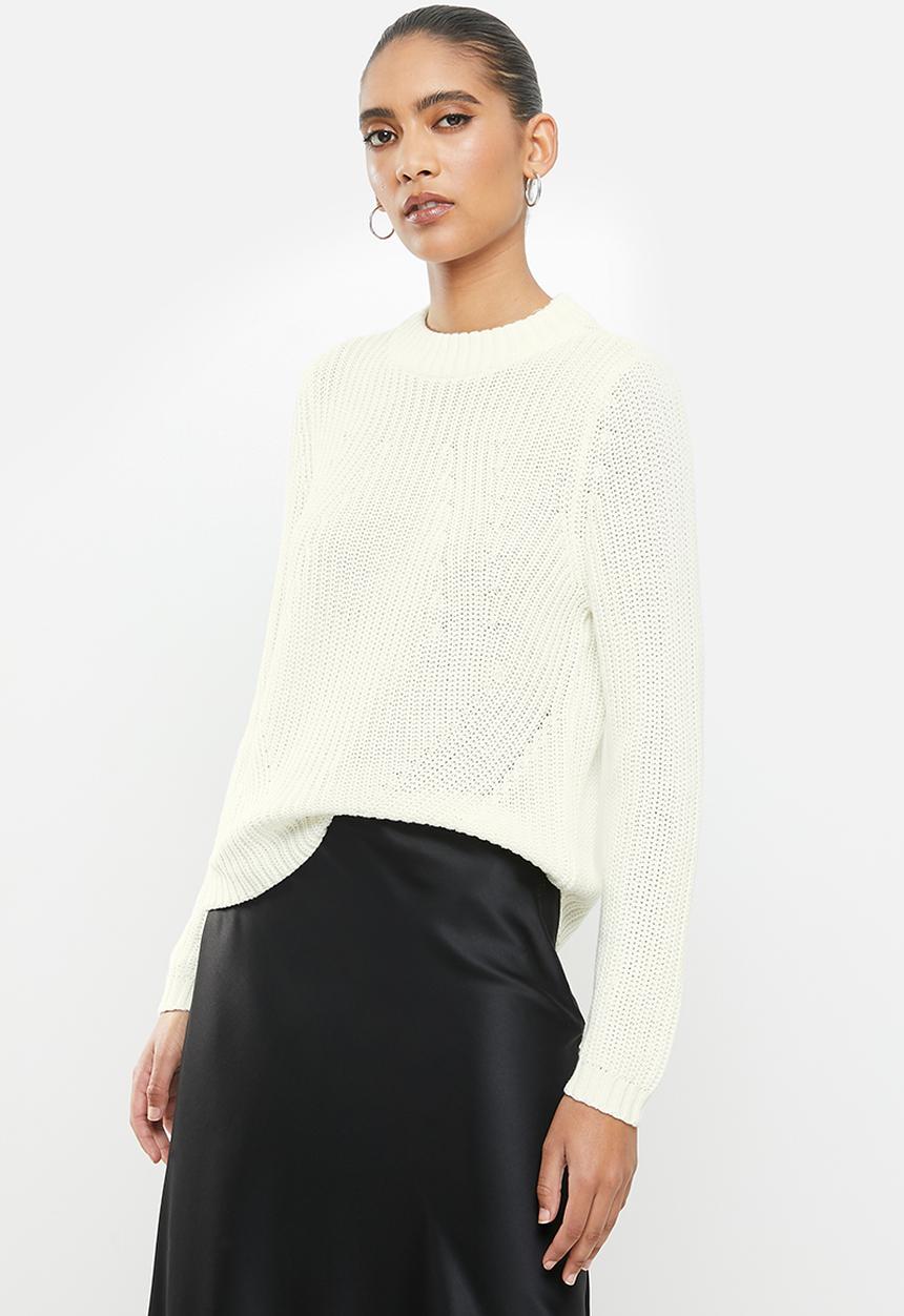 ONLY - Leela life long sleeve pullover knit - cream 