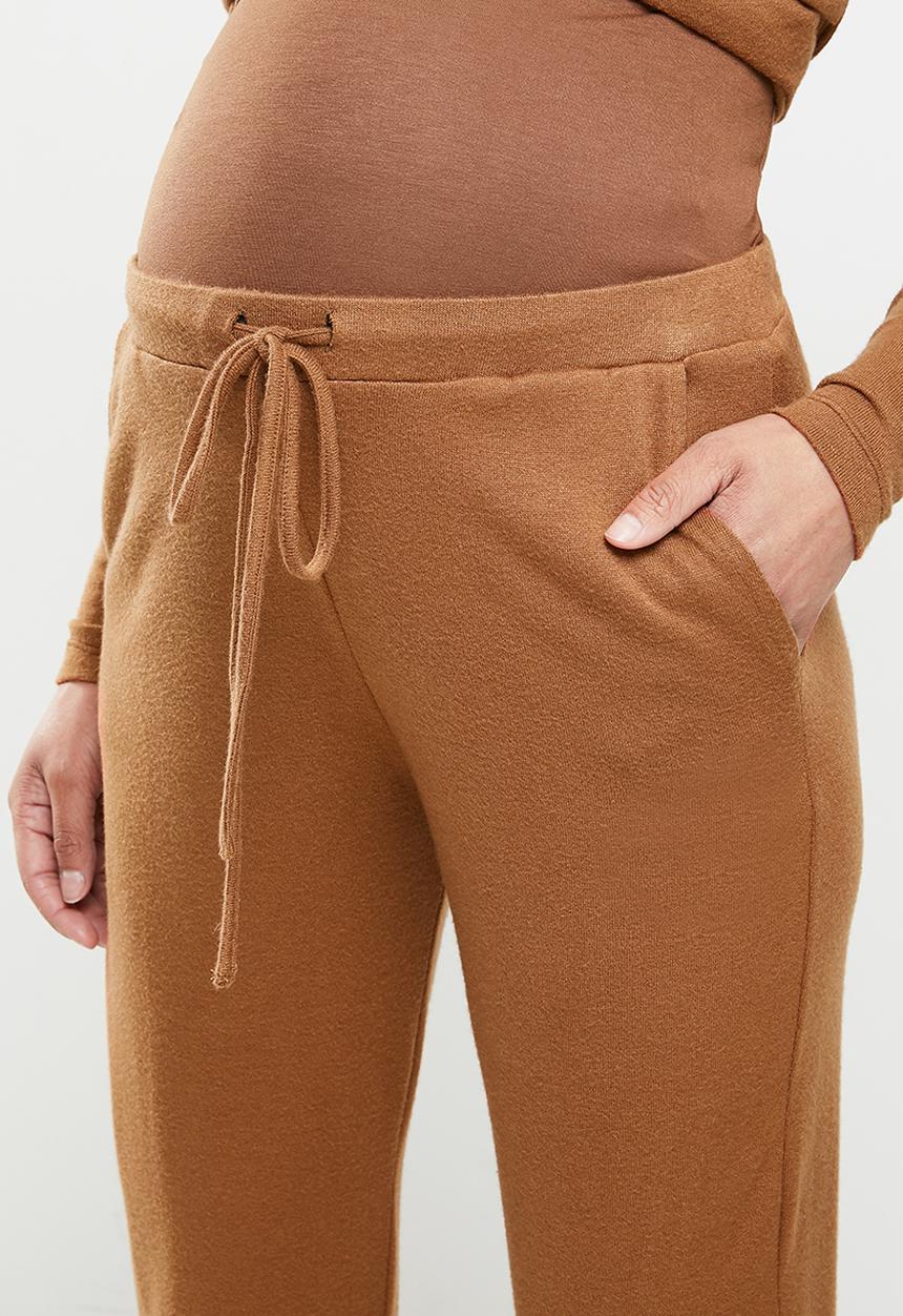 Superbalist - Soft tummy band drawstring jogger - tobacco