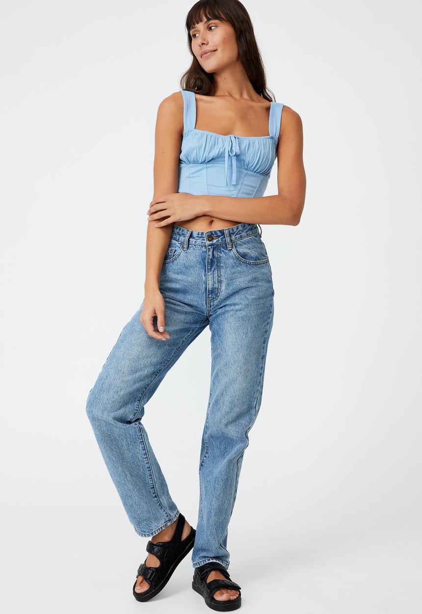 Cotton On - Floyd corset cami - blue