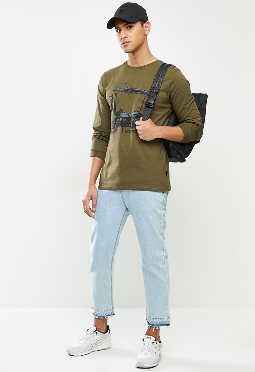 O'Neill - Bike and board long sleeve tee  - army