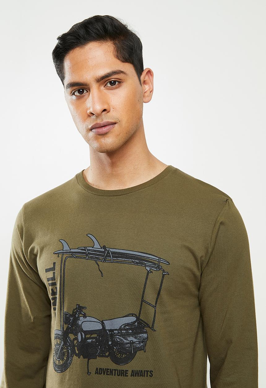 O'Neill - Bike and board long sleeve tee  - army