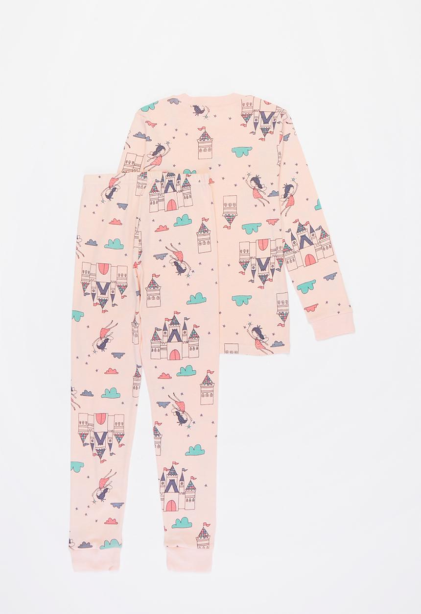 Pop Candy - Girls multi print pj set - multi