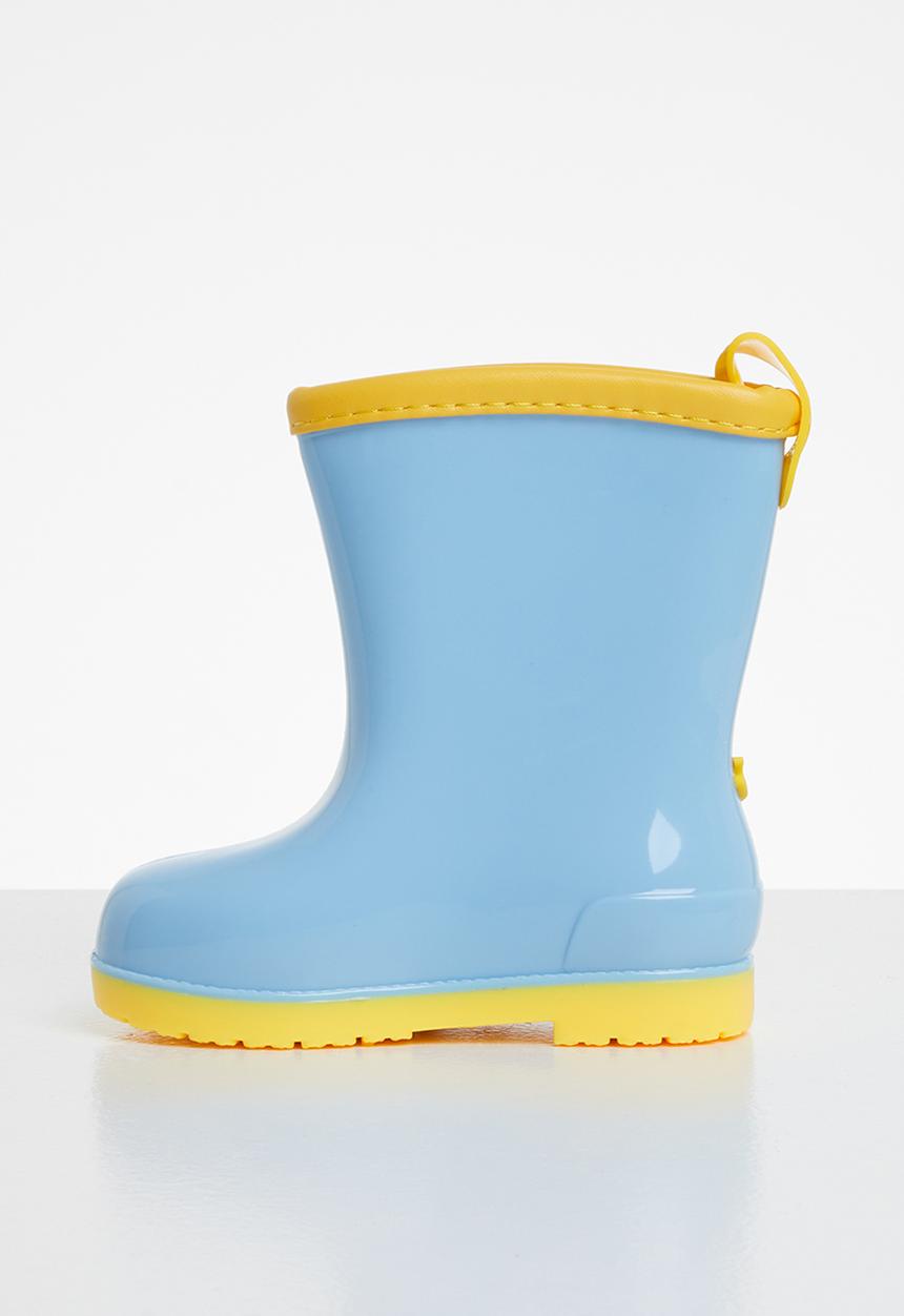 Pop Candy - Boys dino wellington boots - blue
