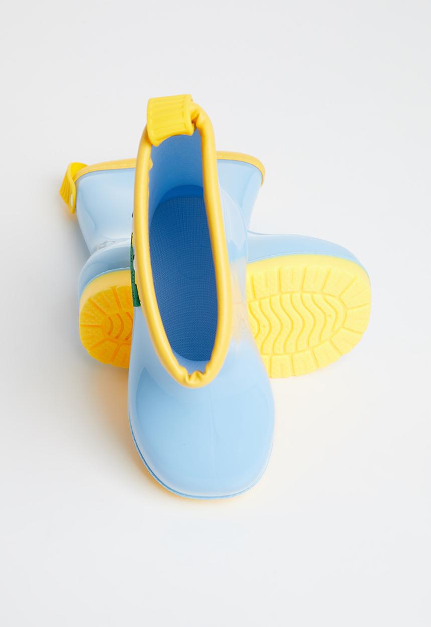 Pop Candy - Boys dino wellington boots - blue
