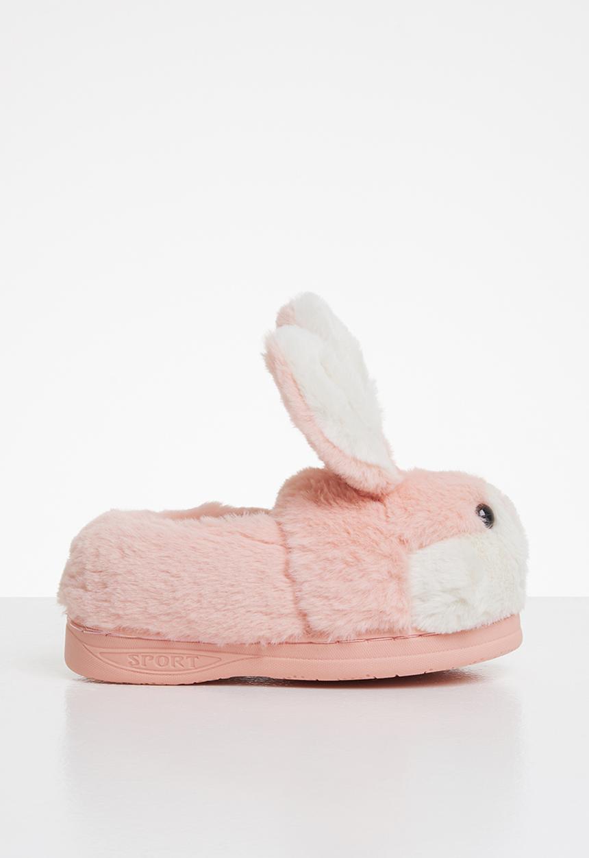 Pop Candy - Bunny slippers - pink & white