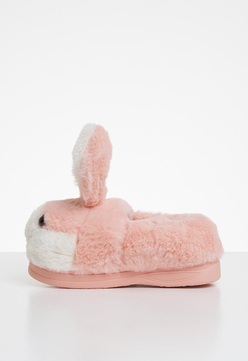 Pop Candy - Bunny slippers - pink & white