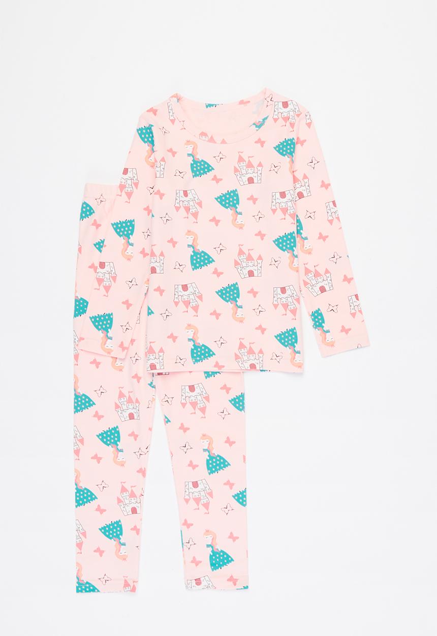 Pop Candy - Girls multi print pj set - multi 