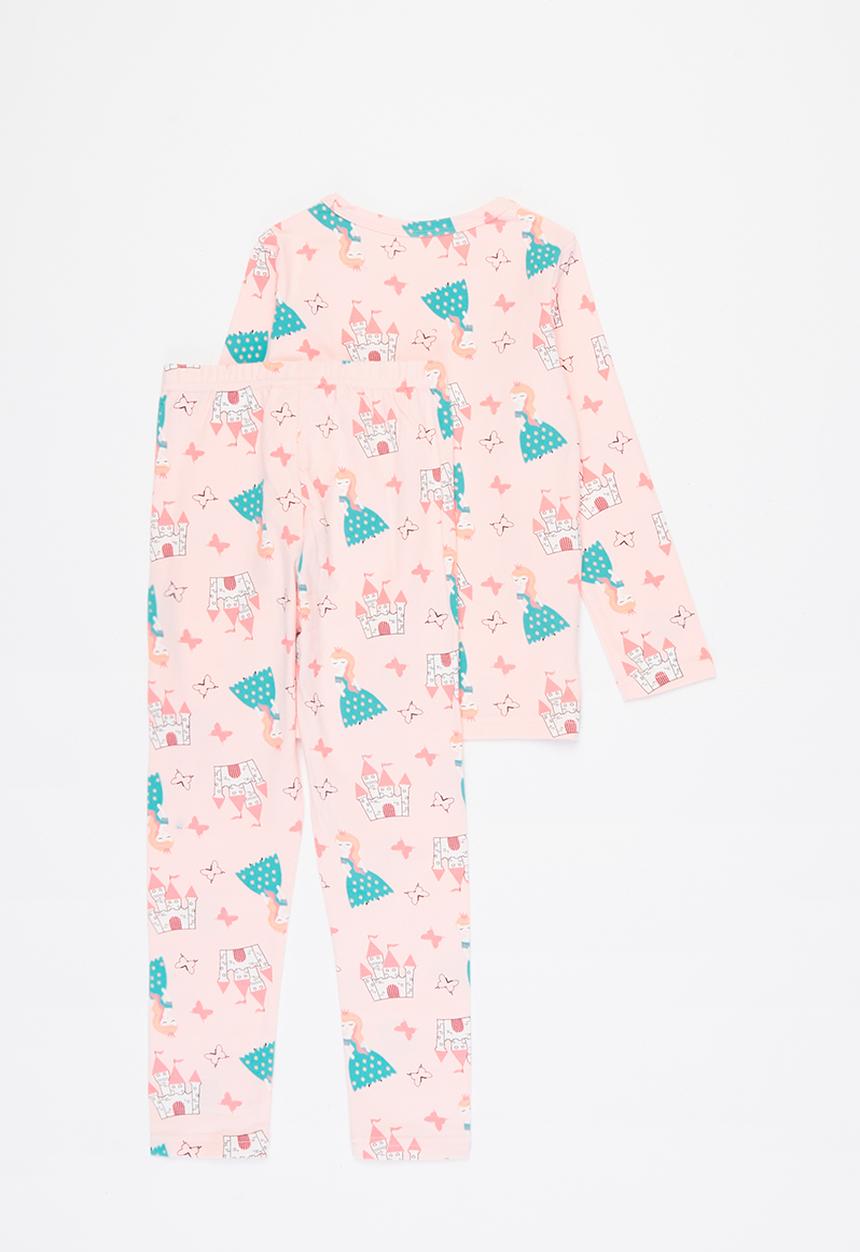 Pop Candy - Girls multi print pj set - multi 