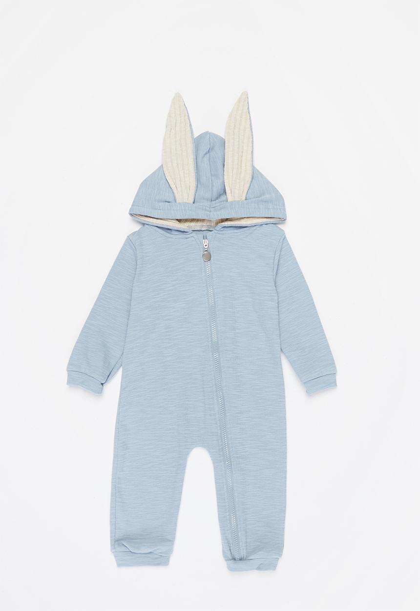 Pop Candy - Bunny ears romper - baby blue