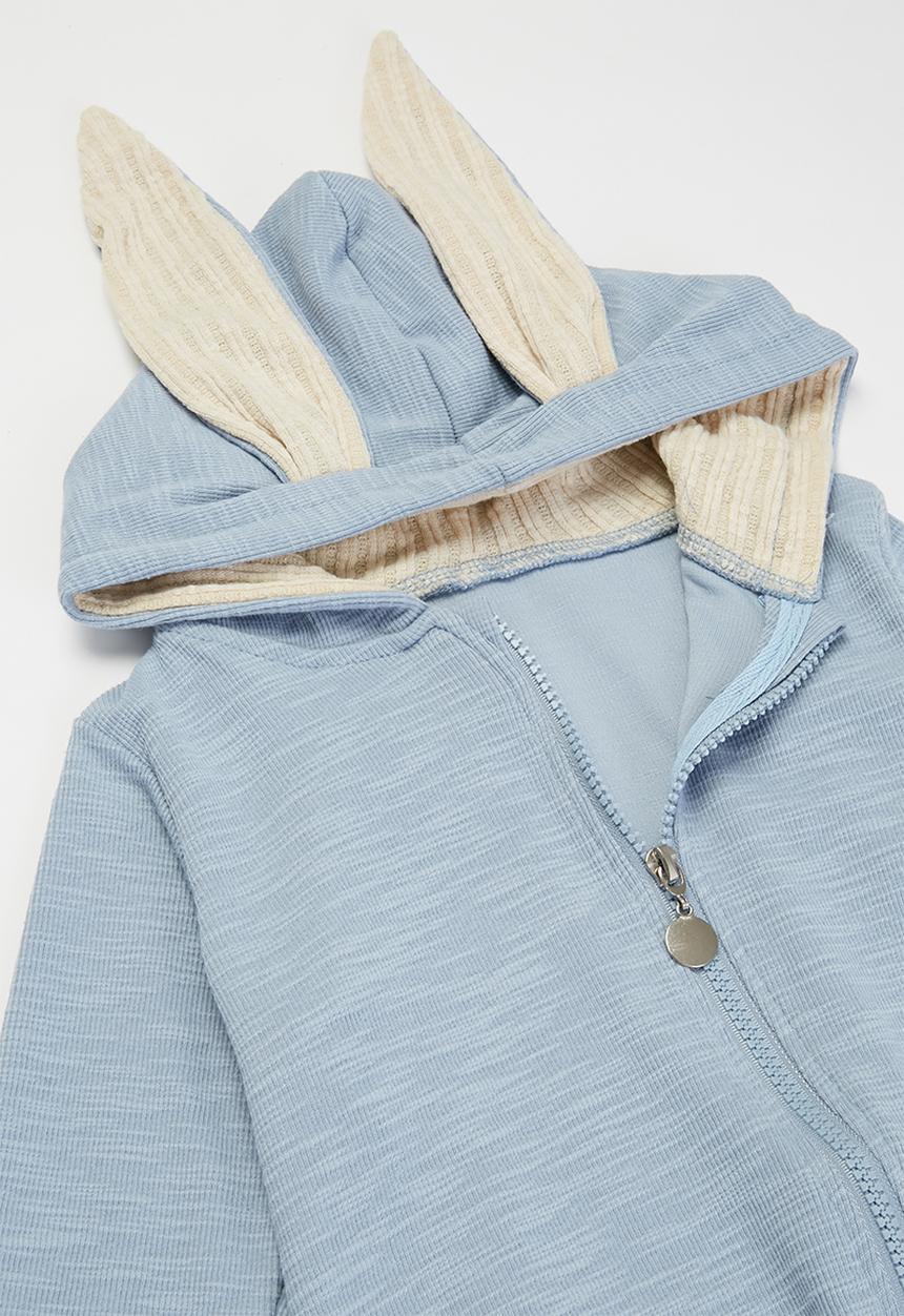 Pop Candy - Bunny ears romper - baby blue