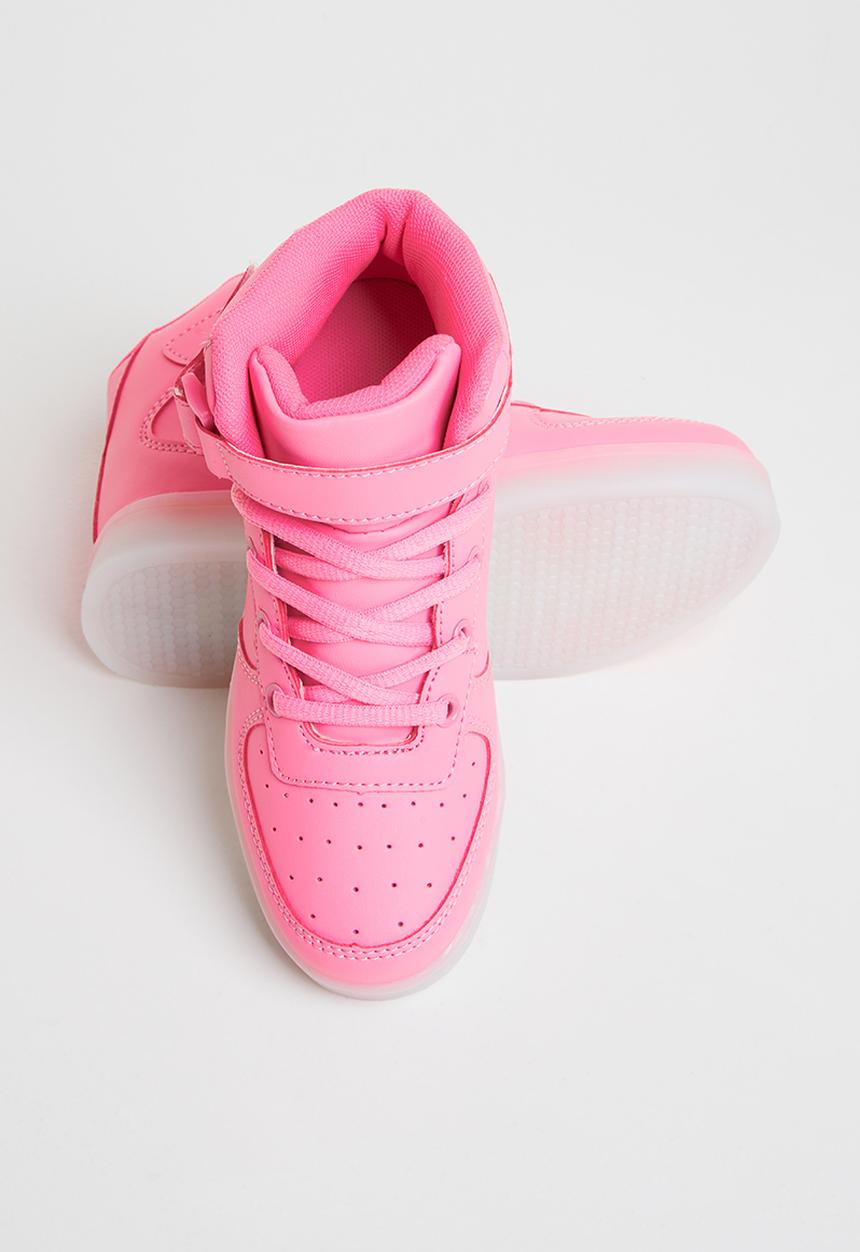 Pop Candy - Light up high top sneaker - pink