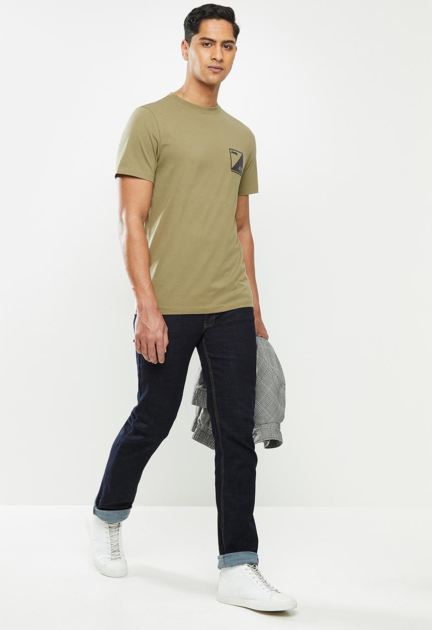 JEEP - Easton short sleeve logo tee - brown