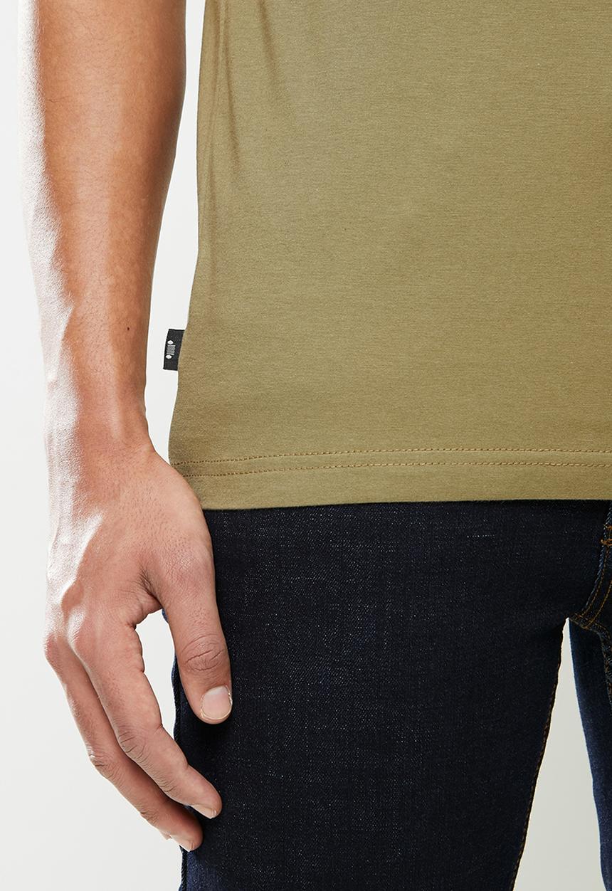 JEEP - Easton short sleeve logo tee - brown