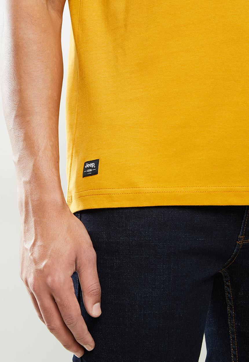 JEEP - Carrick short sleeve graphic tee - mustard