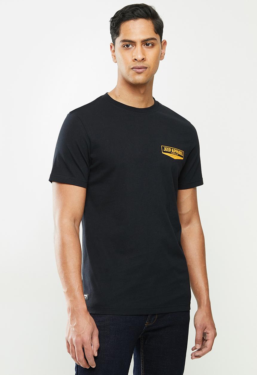JEEP - Calvin short sleeve graphic tee - black