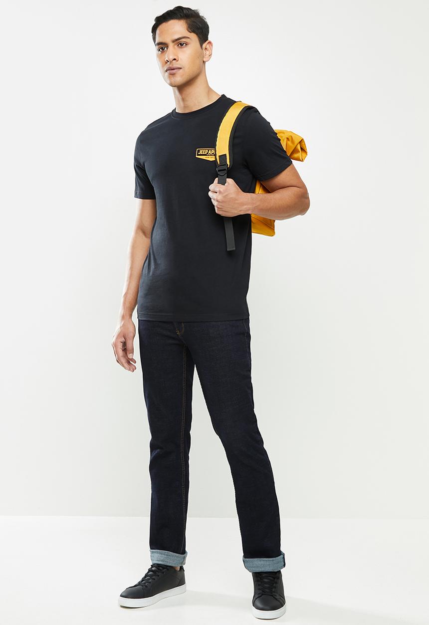 JEEP - Calvin short sleeve graphic tee - black