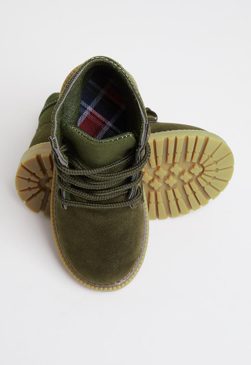 Pop Candy - Lace up boots - olive
