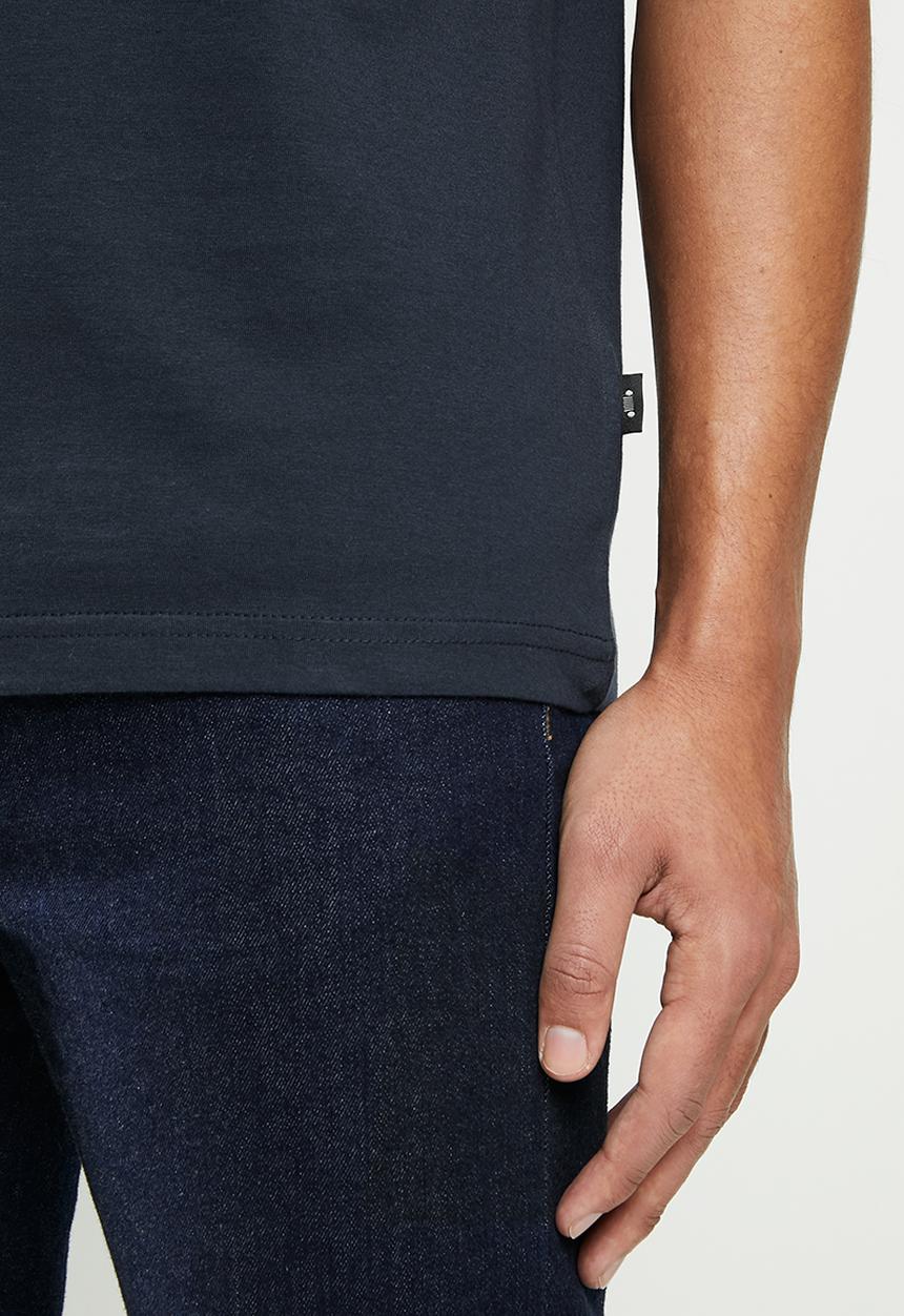 JEEP - Ashton short sleeve logo tee - navy