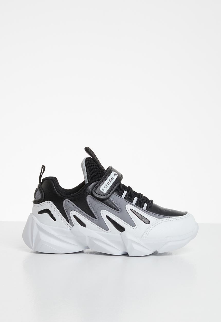 Pop Candy - Colour blocked sneakers - white & black