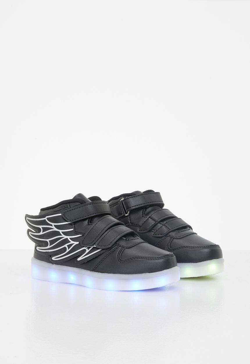 Pop Candy - Boys light up sneakers - black & grey