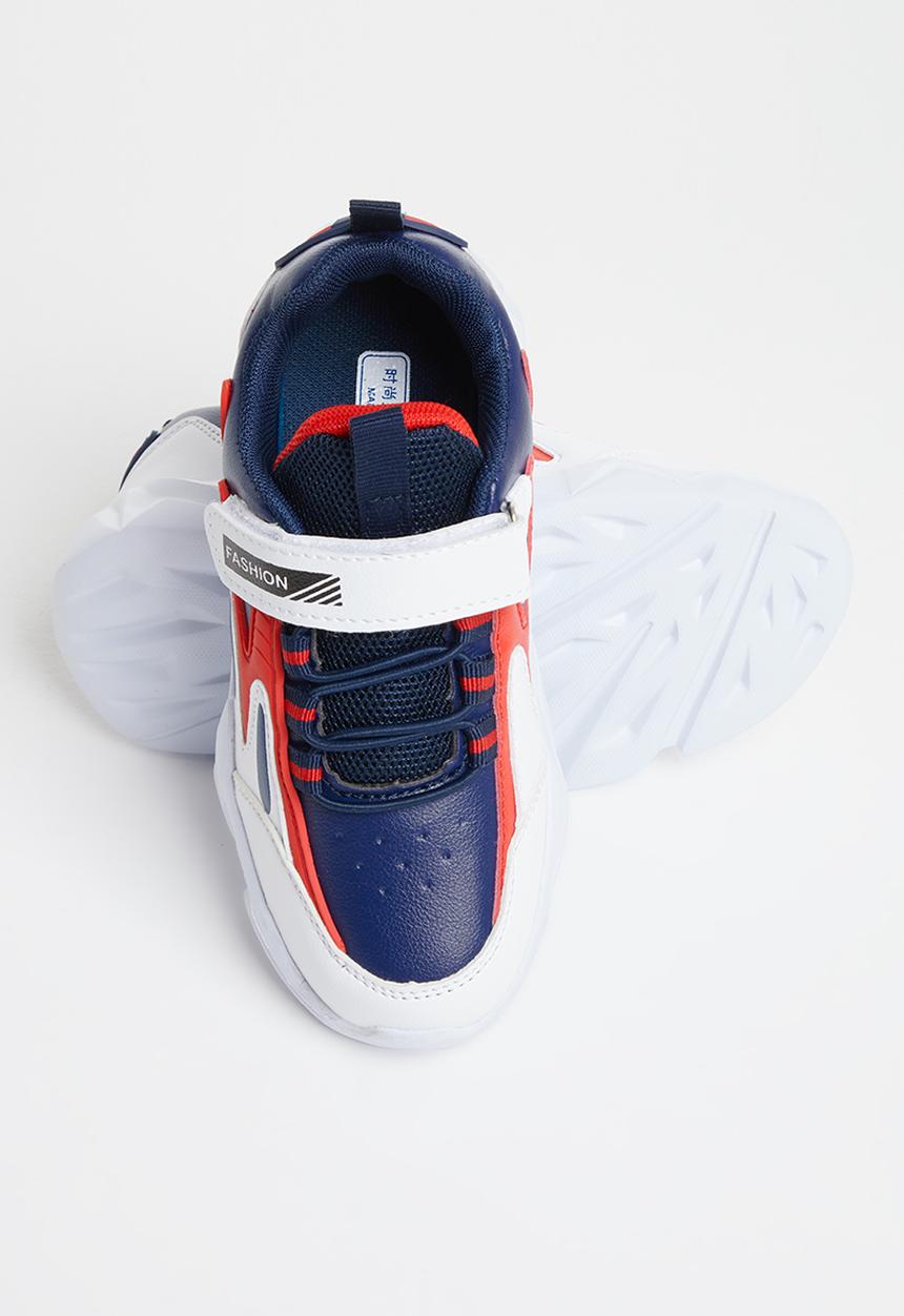 Pop Candy - Colour blocked sneakers - white & navy