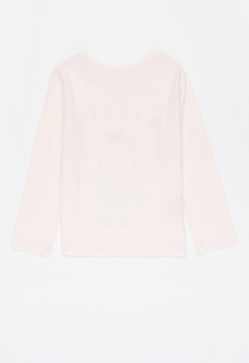 MANGO - Organic printed cotton t-shirt - pink