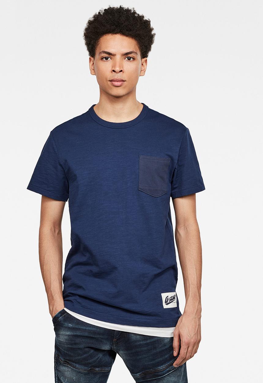 G-STAR - Contrast pkt r t s\s - imperial blue